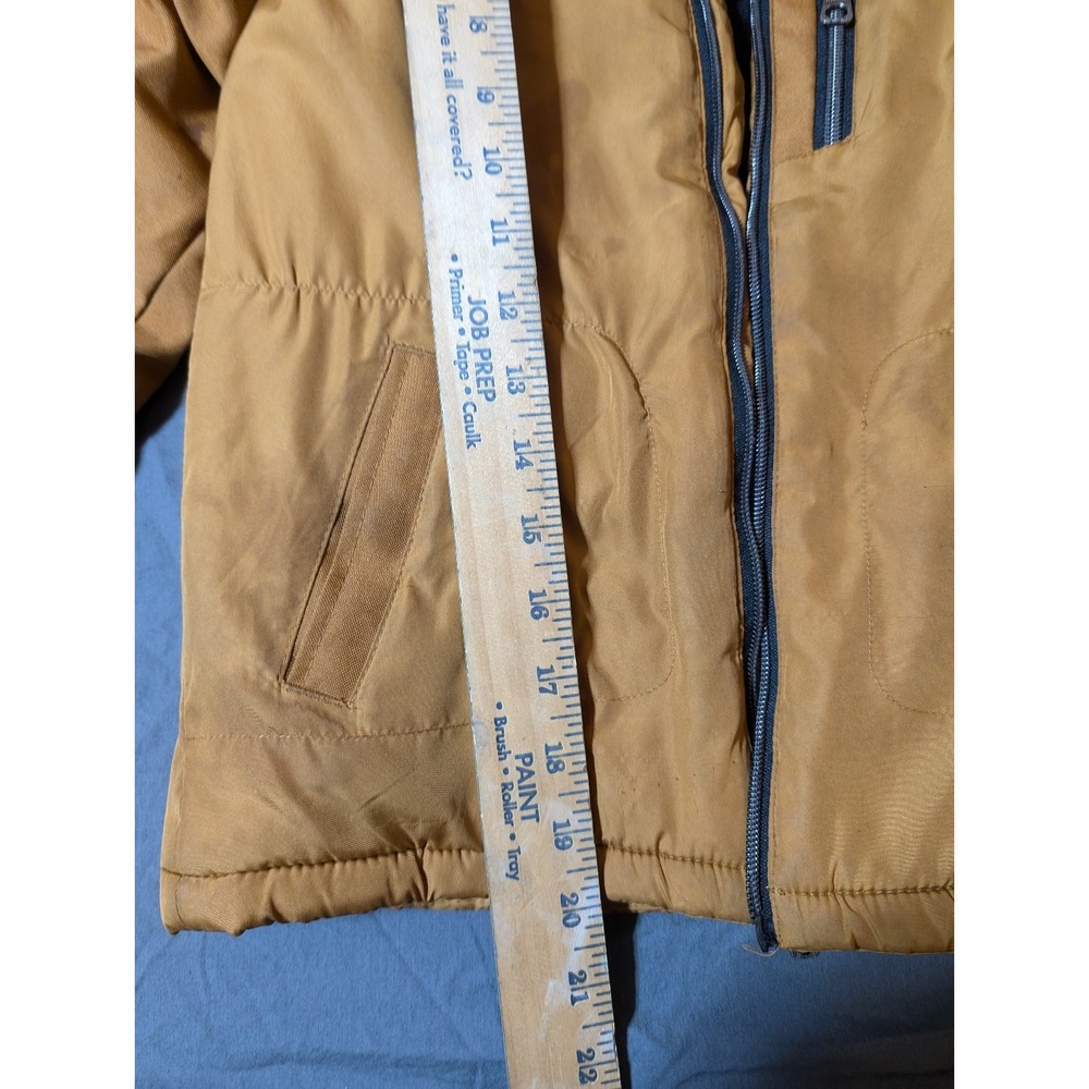 TIMBERLAND BOYS Logo Puffy‎ Jacket Mustard 4T - Picture 9 of 13